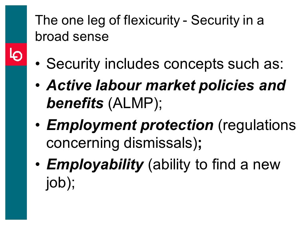The one leg of flexicurity - Security in a broad sense