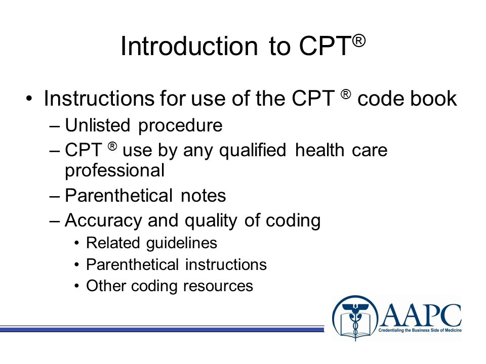 Introduction To Cpt Surgery Guidelines Hcpcs And Modifiers Ppt Download