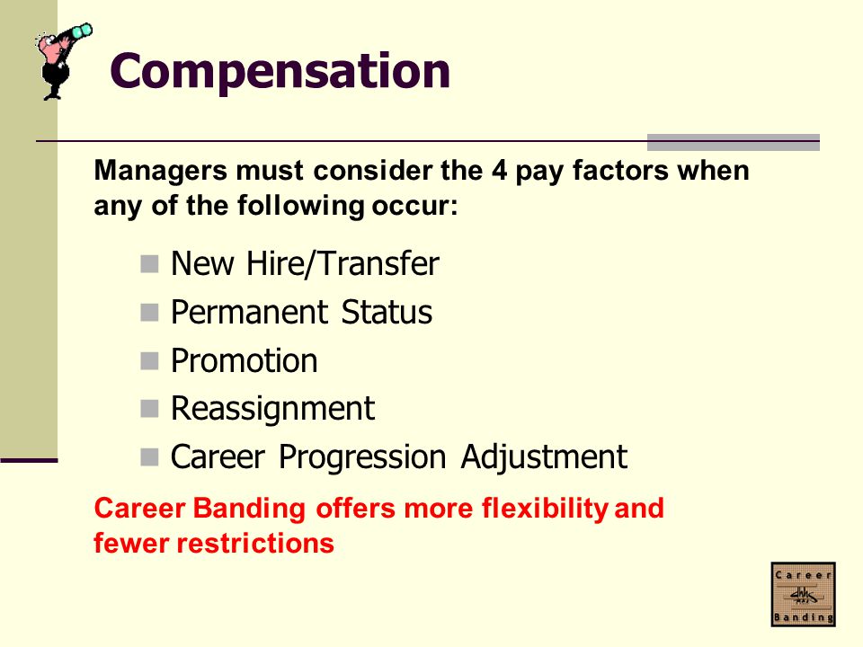 Compensation New Hire/Transfer Permanent Status Promotion Reassignment