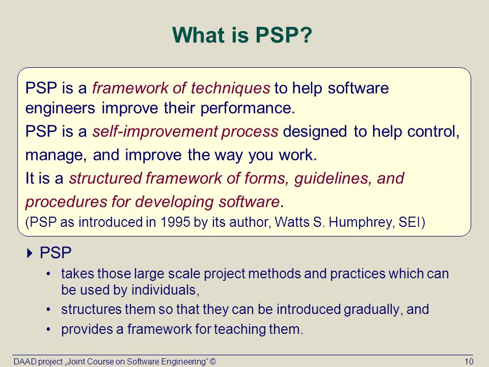 Topic X Personal software process (PSP) - ppt download