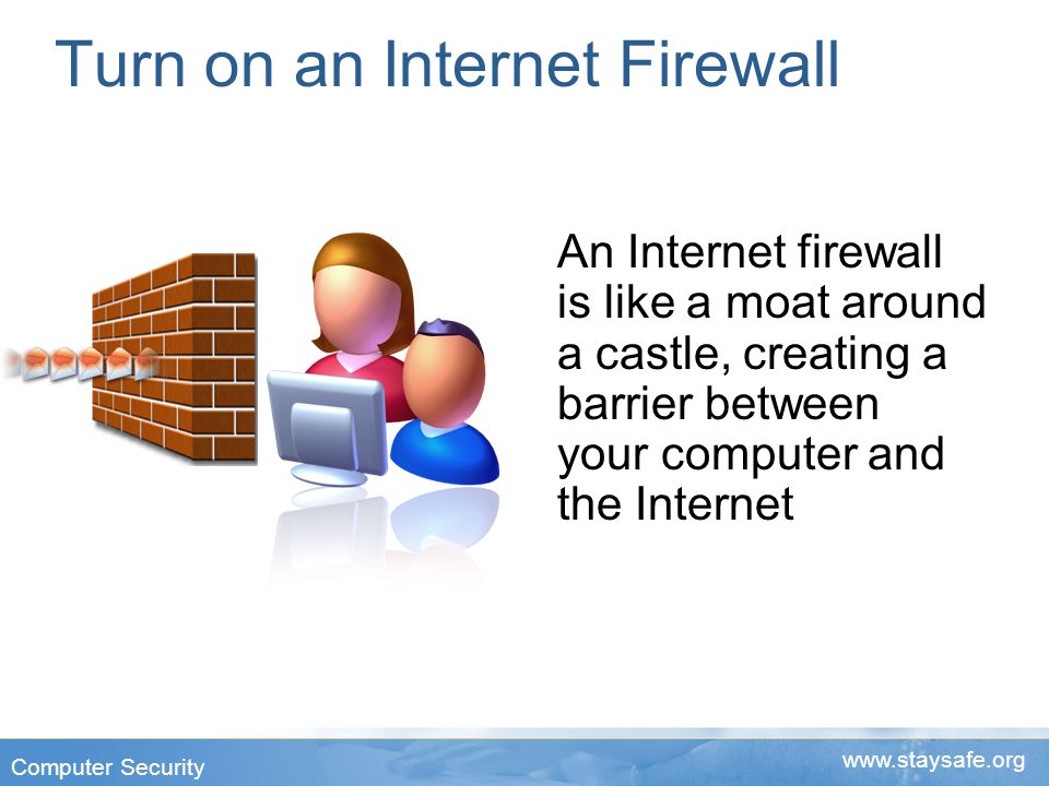 Turn on an Internet Firewall