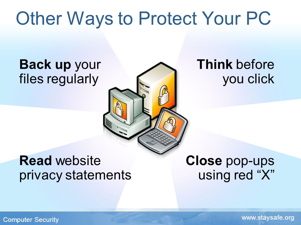 Other Ways to Protect Your PC