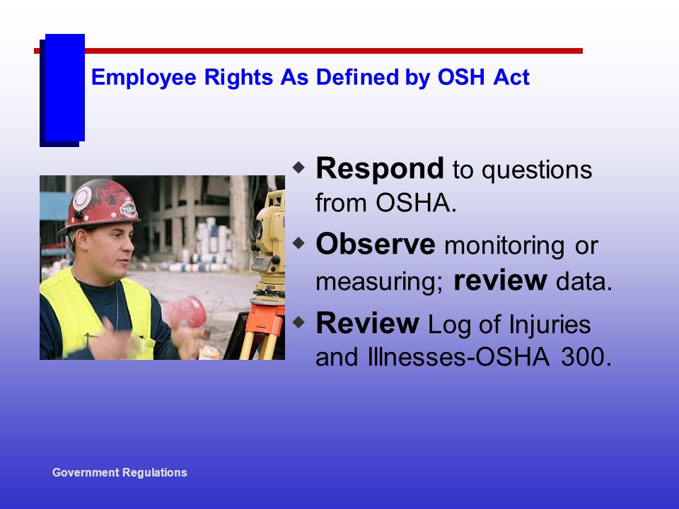 Employee Rights As Defined by OSH Act