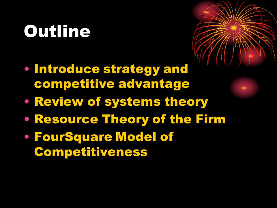 Outline Introduce strategy and competitive advantage