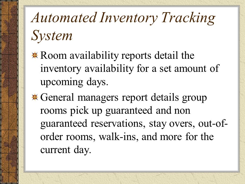 Automated Inventory Tracking System
