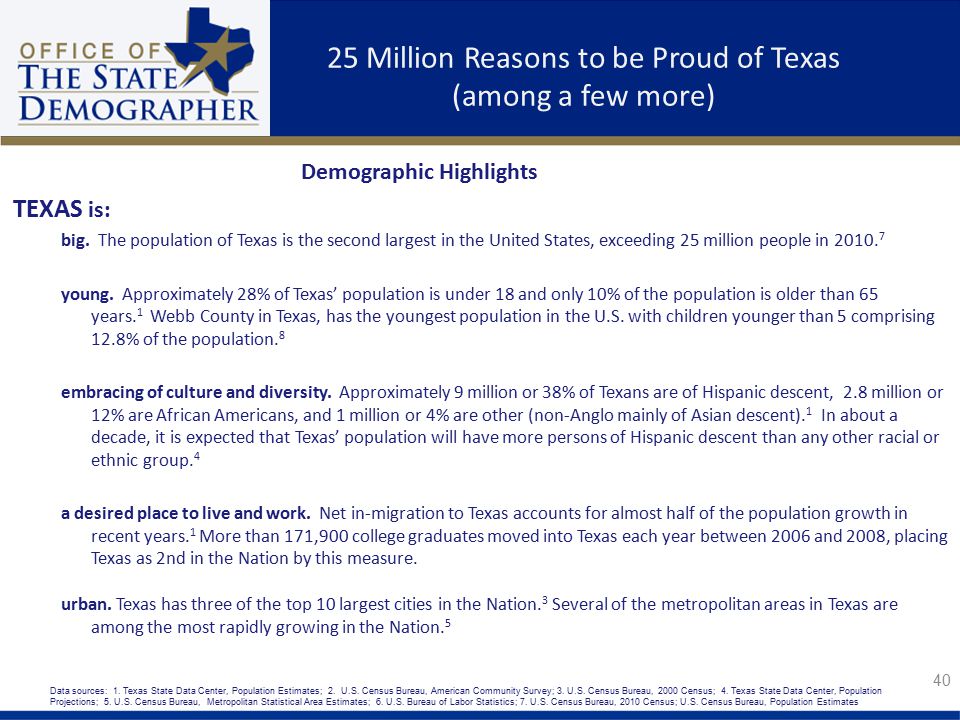 25 Million Reasons to be Proud of Texas (among a few more)