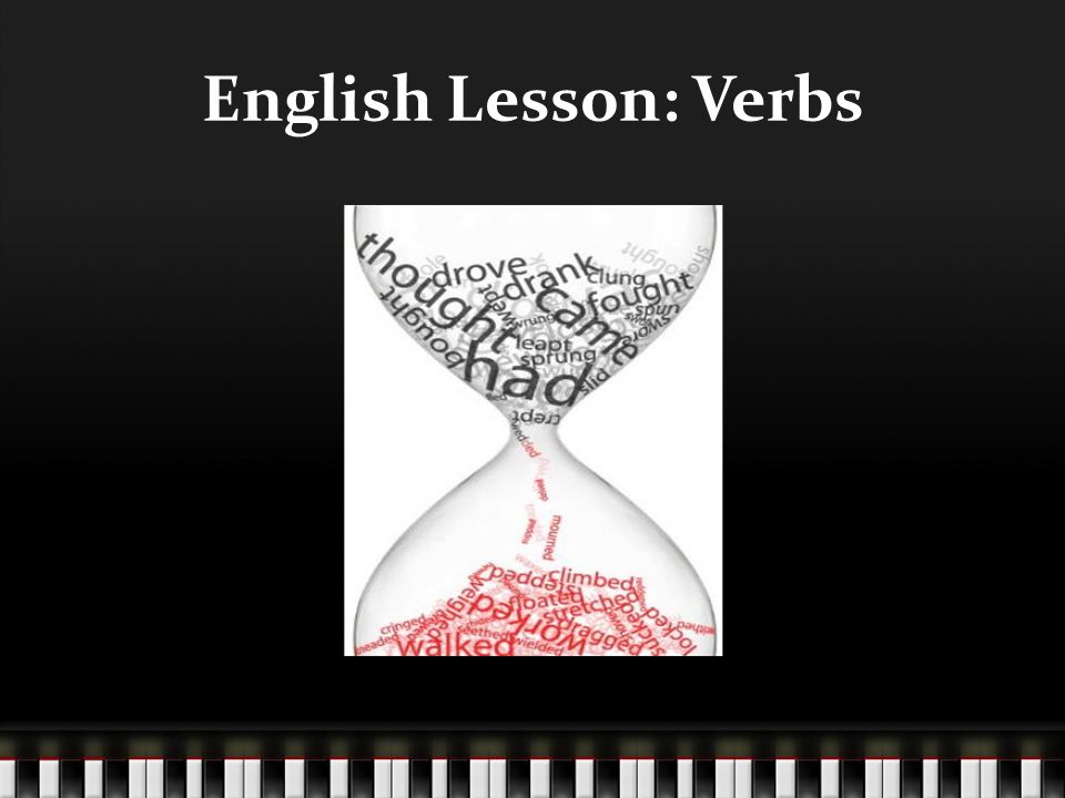 English Lesson: Verbs