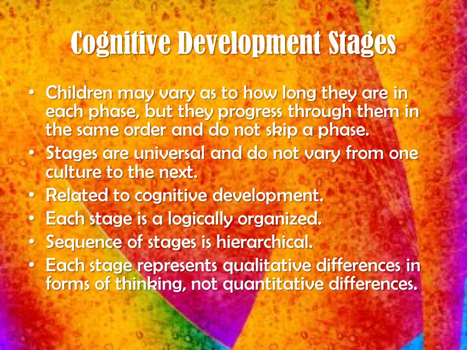 Cognitive Development Stages