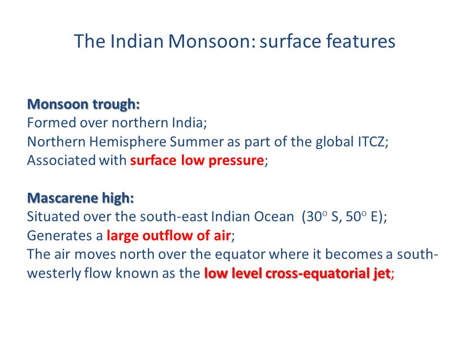 features of indian monsoon