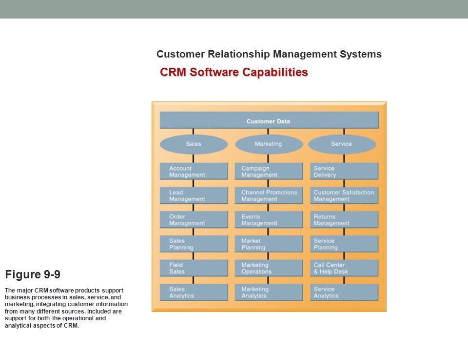 Customer Relationship Management Systems CRM Software Capabilities