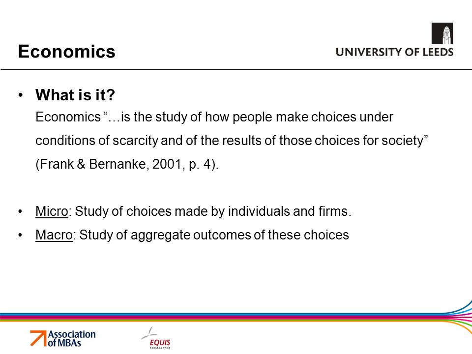 Economics What is it