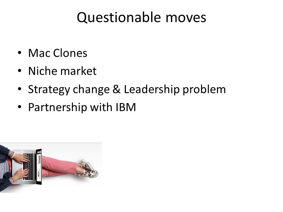 Questionable moves Mac Clones Niche market
