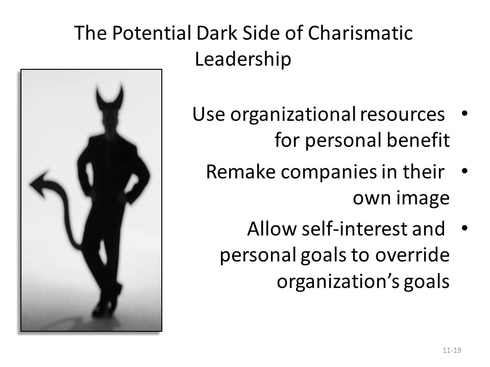 The Potential Dark Side of Charismatic Leadership