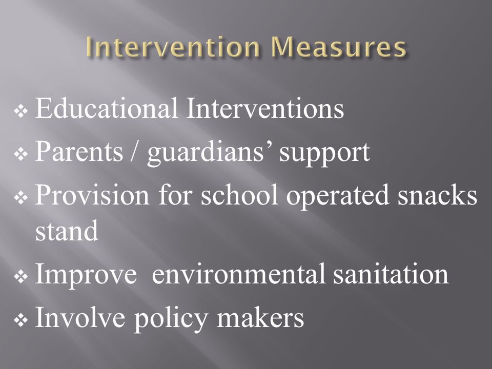 Intervention Measures