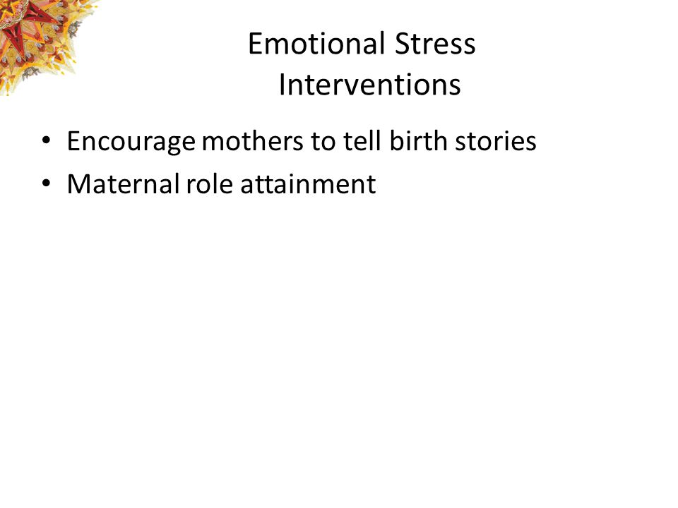 Emotional Stress Interventions