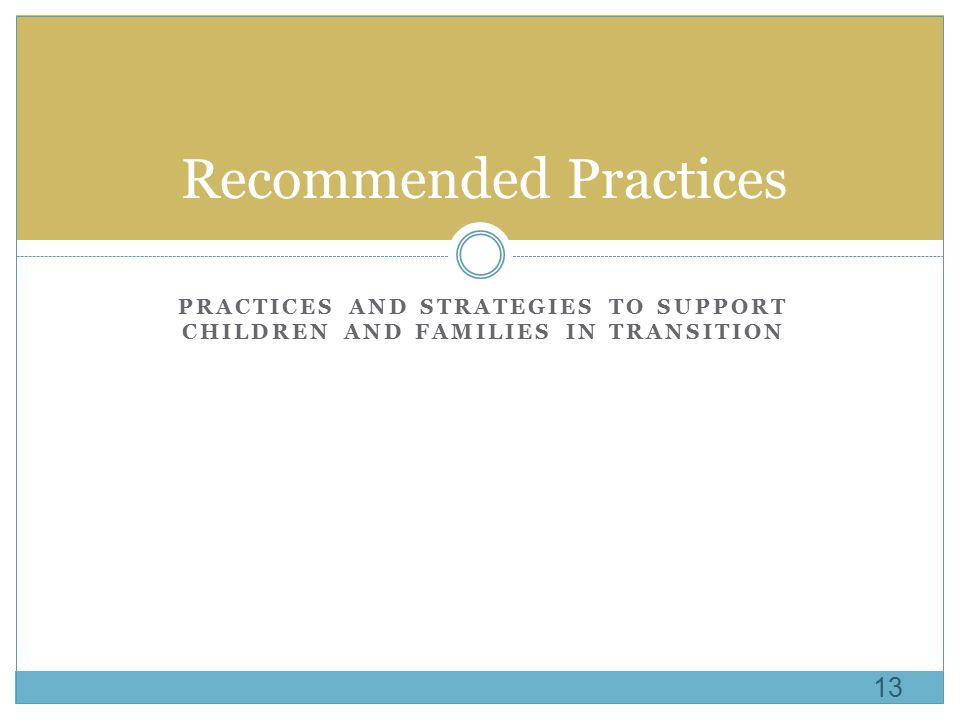 Recommended Practices