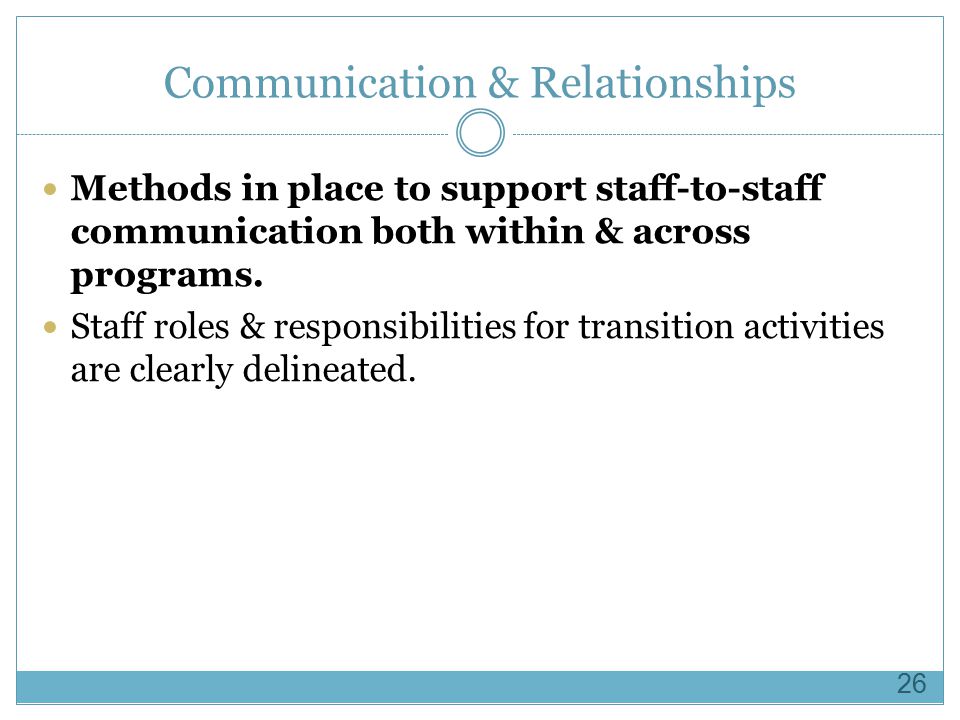 Communication & Relationships