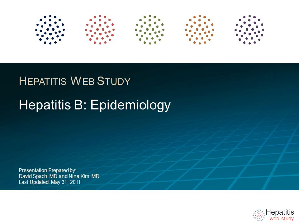 Hepatitis B: Epidemiology