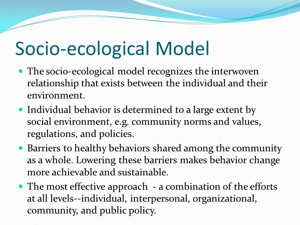 Socio-ecological Model