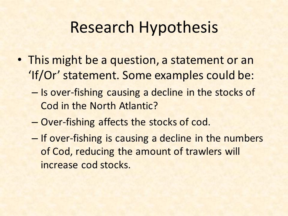 Research Hypothesis Ppt Video Online Download