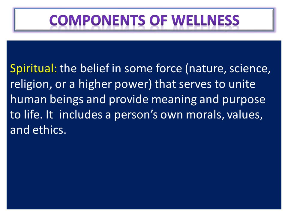 Components of Wellness