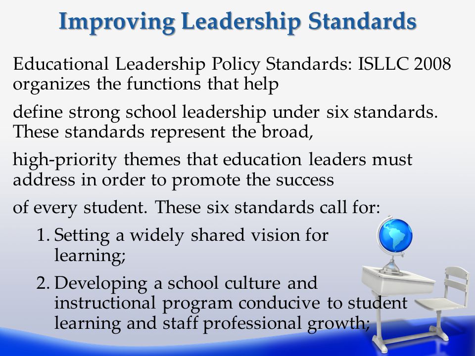 Improving Leadership Standards