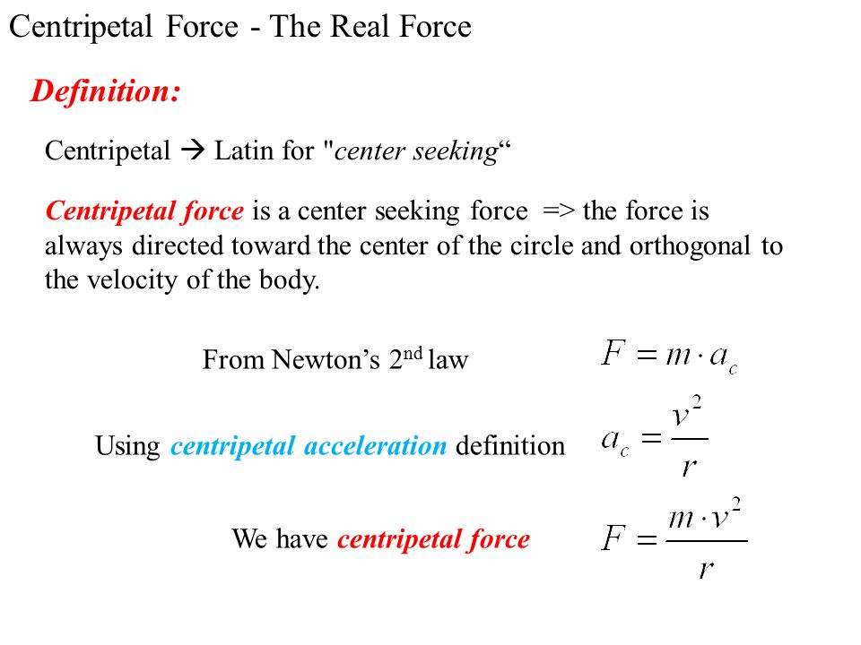 Centripetal Force and Centrifugal Force - ppt video online download