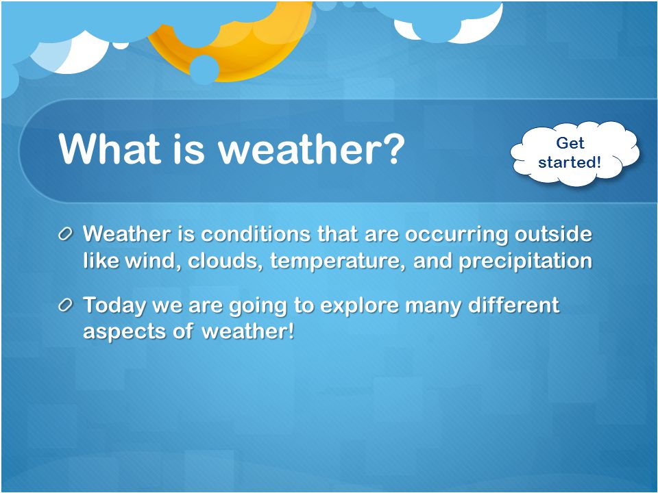 Weather For Kids By Emily Caffrey Teacher S Menu Kids Menu Ppt