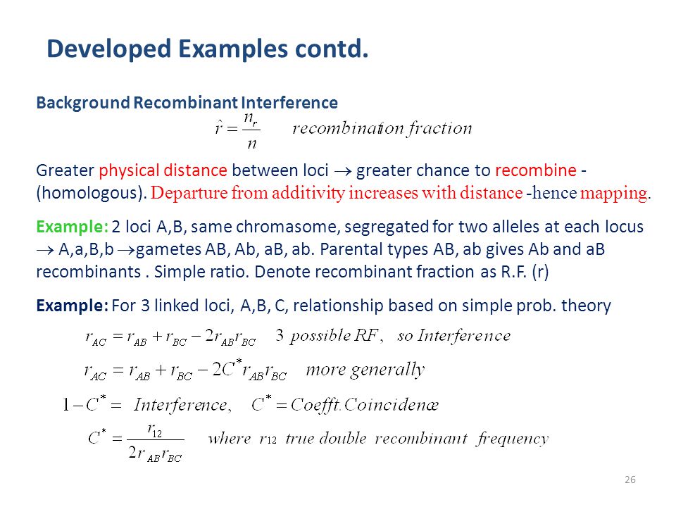 Developed Examples contd.