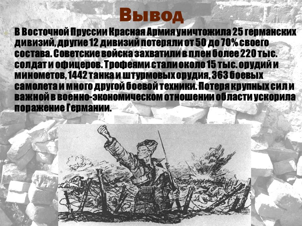 Восточно прусская операция 1945 презентация