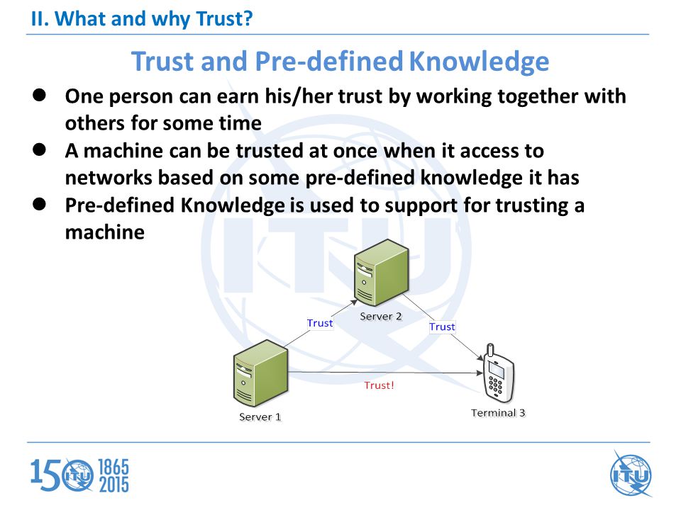 Trust and Pre-defined Knowledge