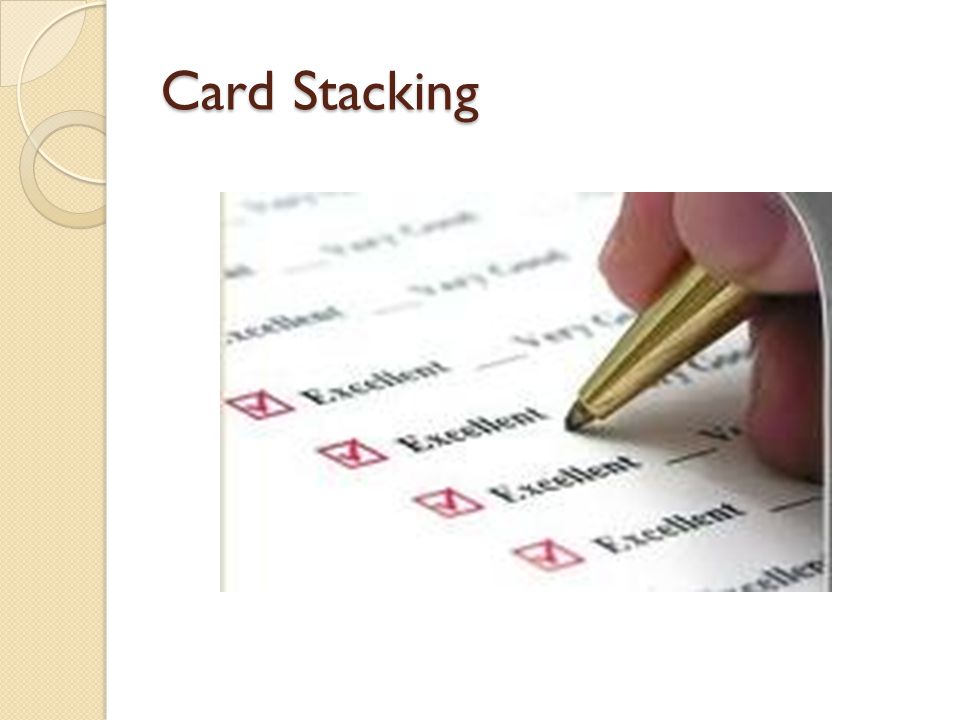 Card Stacking