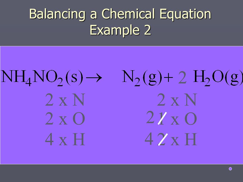 Balancing a Chemical Equation Example 2