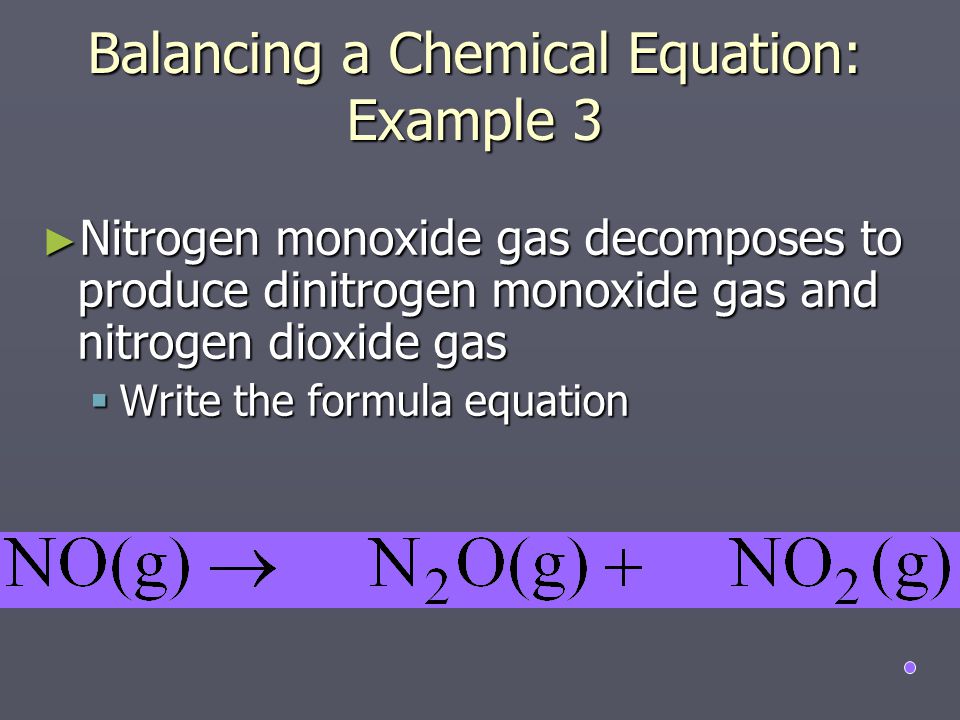 Balancing a Chemical Equation: Example 3