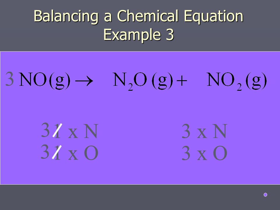 Balancing a Chemical Equation Example 3