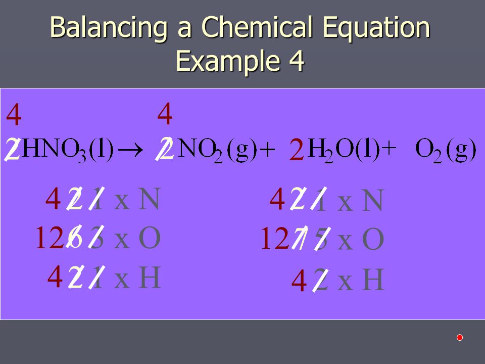 Balancing a Chemical Equation Example 4