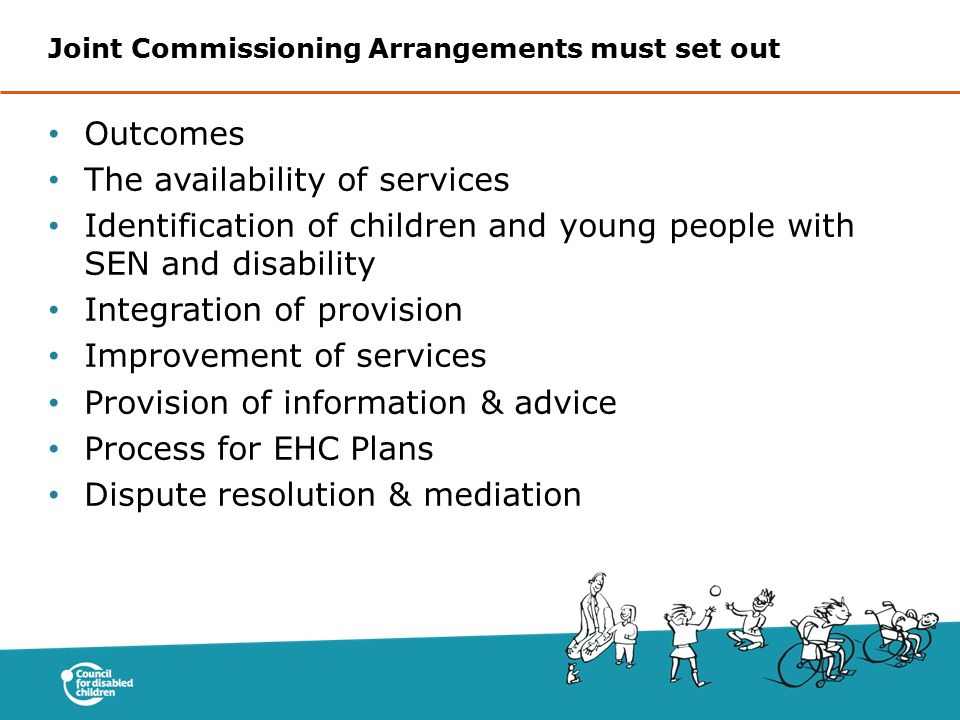 Joint Commissioning Arrangements must set out