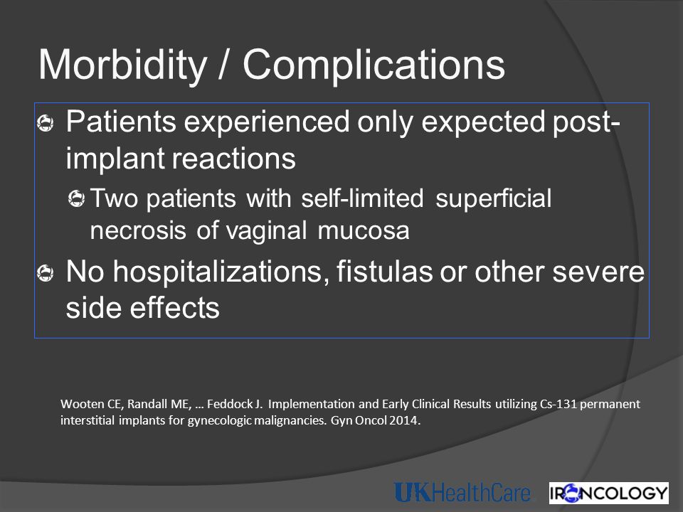 Morbidity / Complications