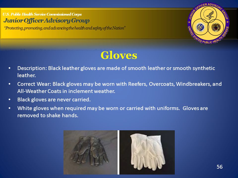 Gloves Description: Black leather gloves are made of smooth leather or smooth synthetic leather.