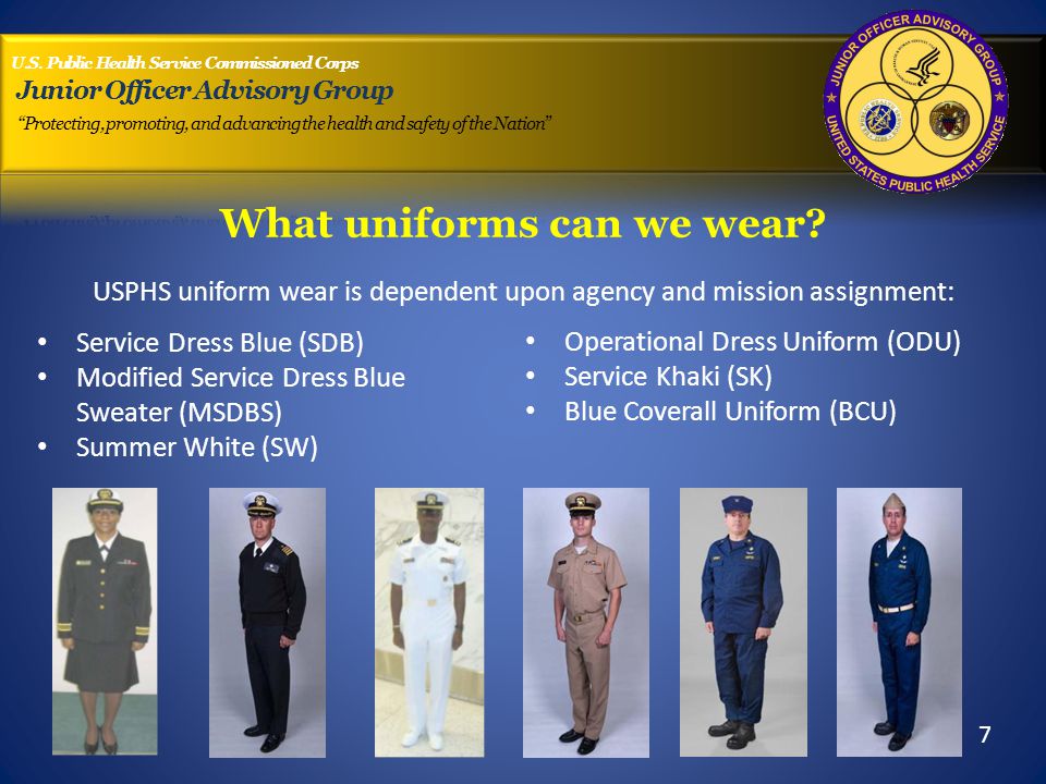 What uniforms can we wear