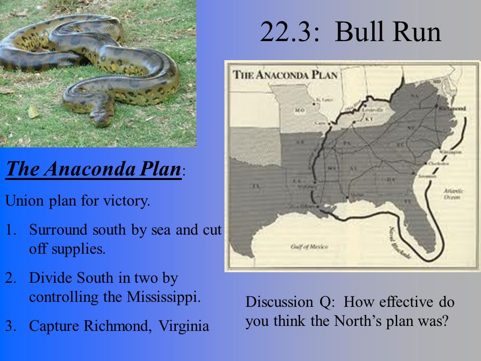 what was the anaconda plan what was the anaconda plan