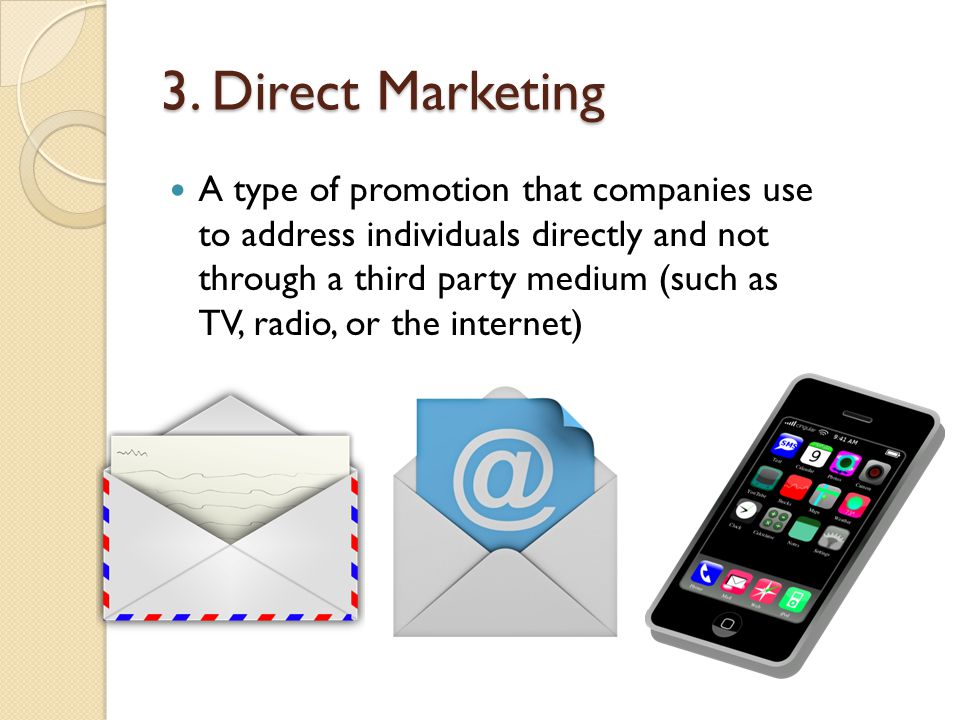 3. Direct Marketing