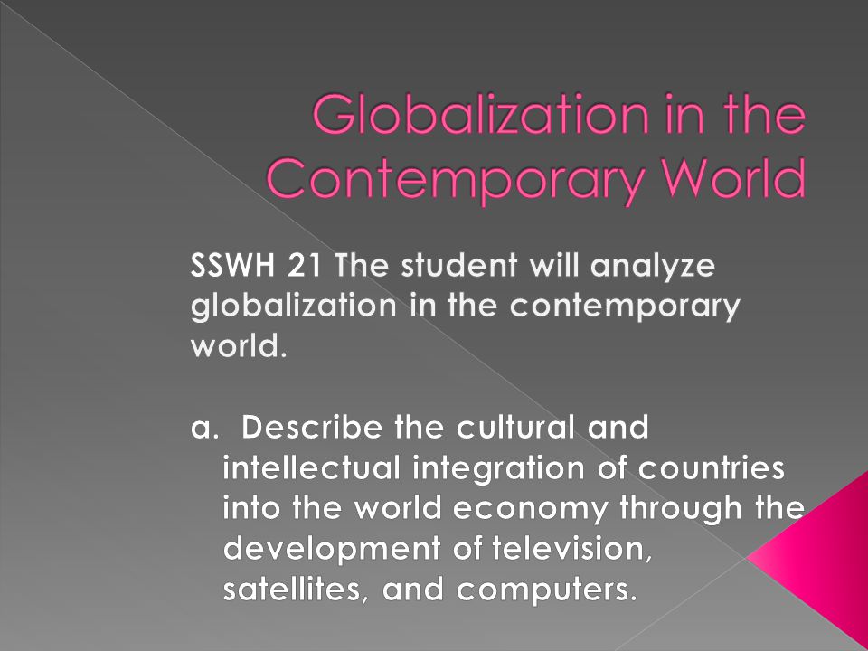 Globalization in the Contemporary World