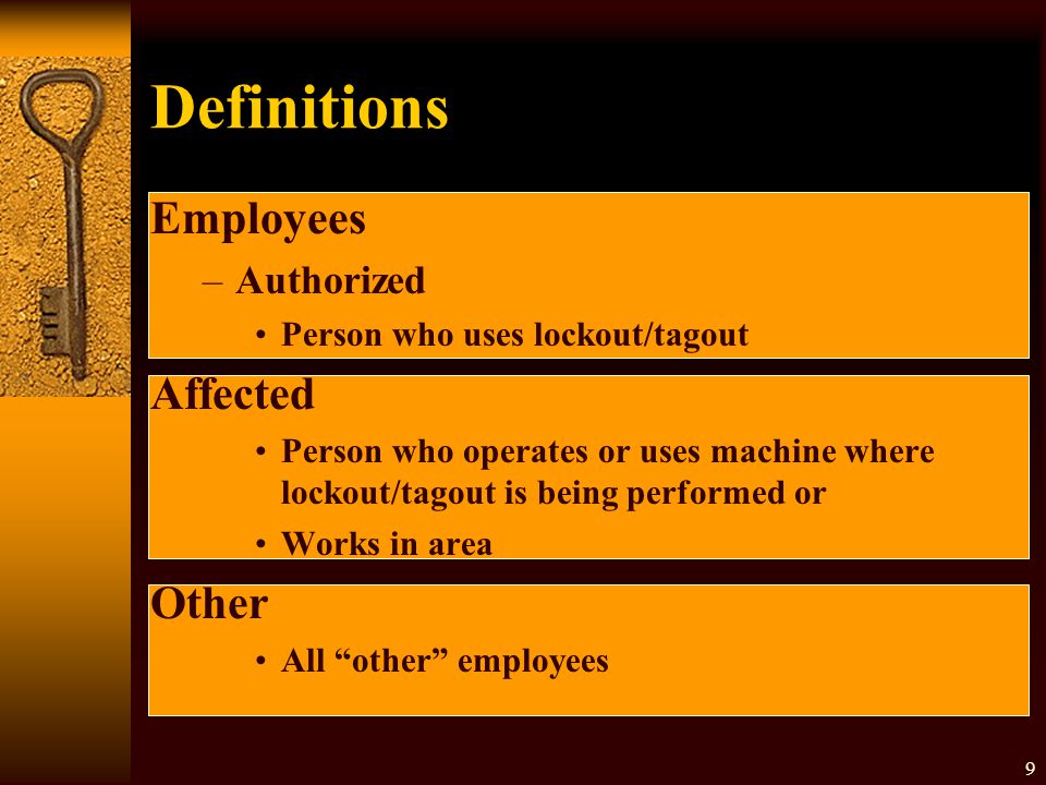 Definitions Employees Affected Other Authorized