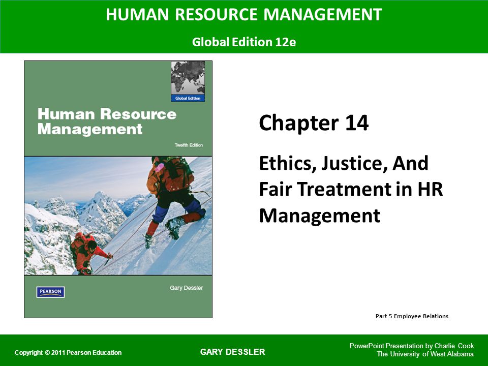 ethics in human resource management ppt
