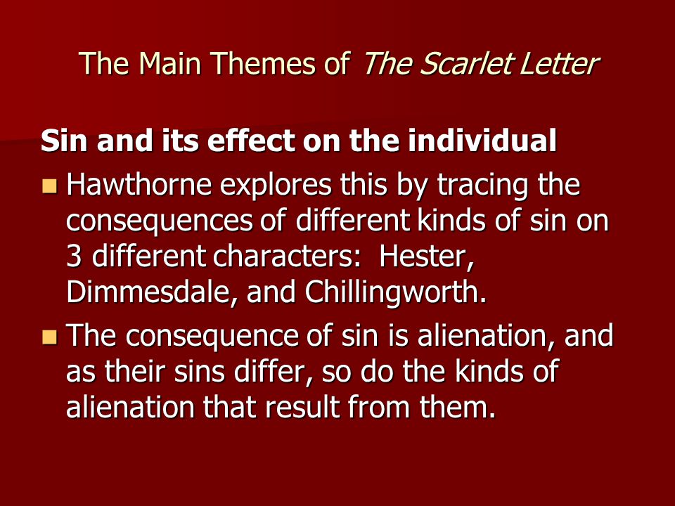 Реферат: Guilt In The Scarlet Letter And The