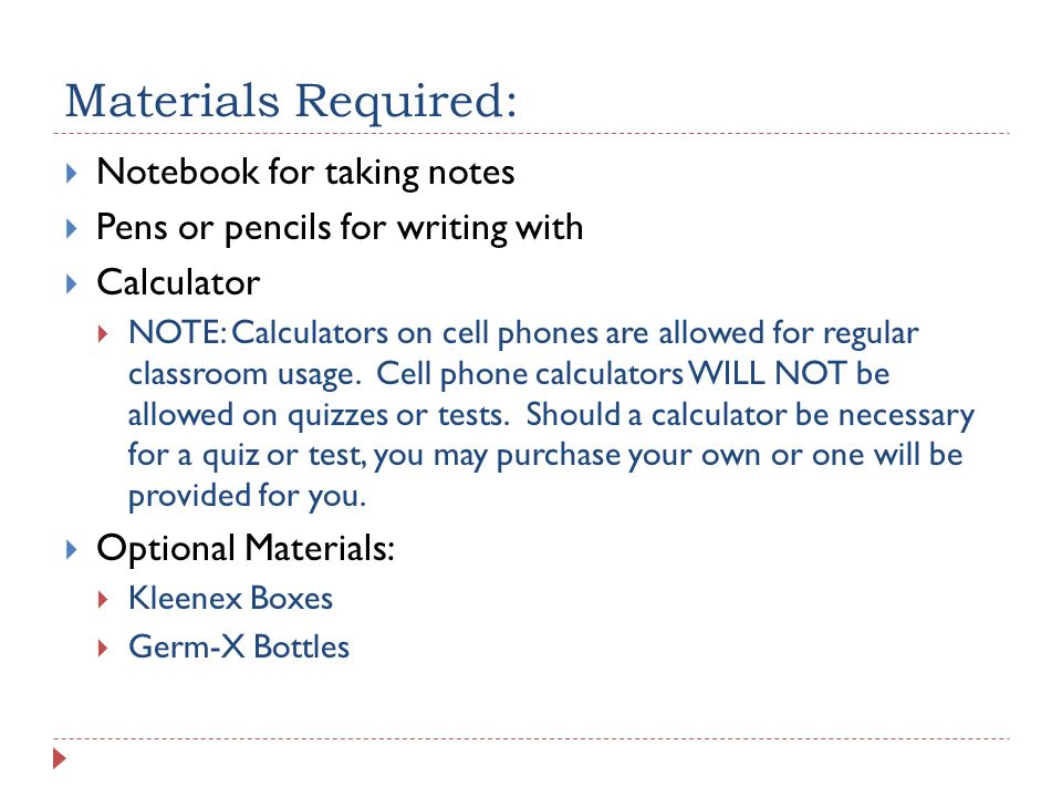 Materials Required: Notebook for taking notes