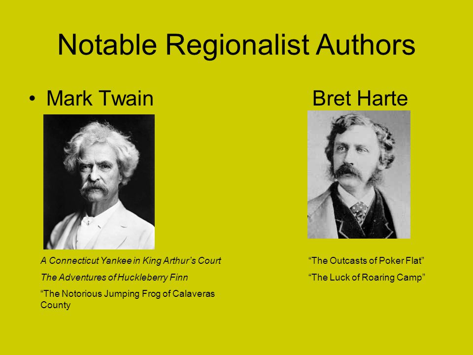 Notable Regionalist Authors