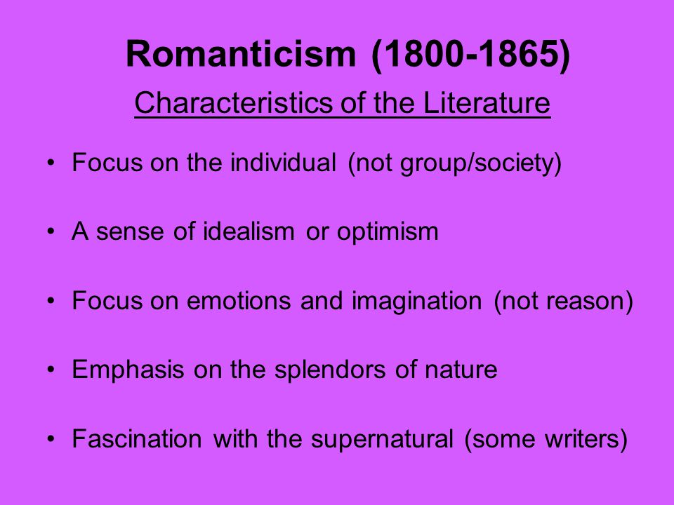 Characteristics of the Literature