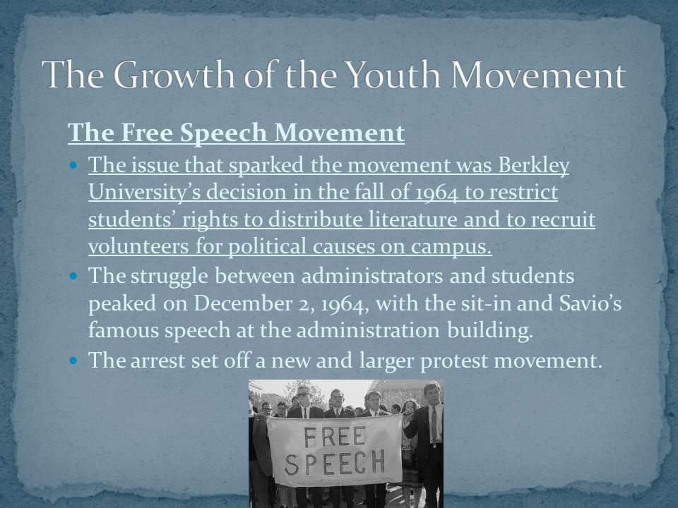 The Growth of the Youth Movement